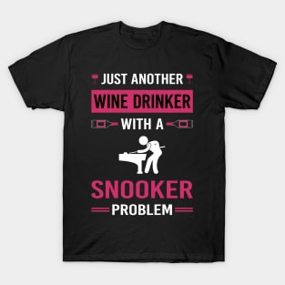 Wine Drinker Snooker T-Shirt